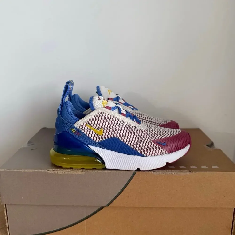 Nike Air Max 270 Pearl Comet/Sweet Beet Kids Sneakers- SZ 12 C